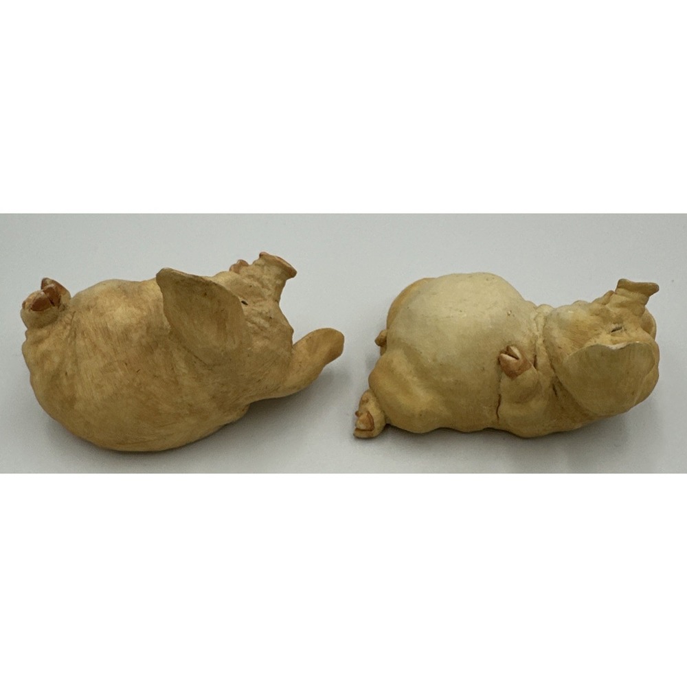 Pair of Tiny 2001 Home Interiors PIG TIME LITTLE PIGGY Figurines EUC - Picture 3 of 4